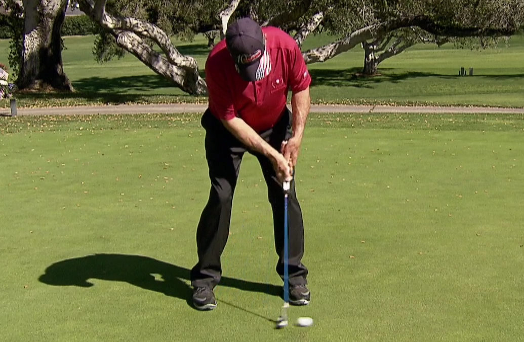Dave Stockton with Flex Putter Trainer On Golf Channel